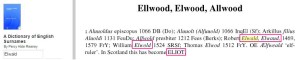Ellwood Elwood Allwood