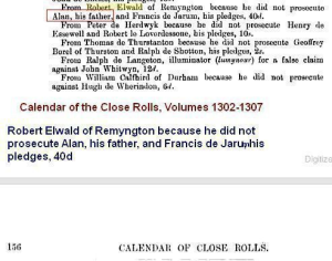 Robert Elwald of Remington 1305 father Alan pledge of Jarum