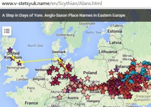 Anglo-Saxon Place Names in Eastern Europe