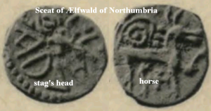 Sceat of Ælfwald of Northumbria