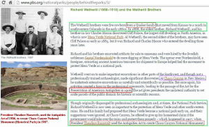 Wetherill Brothers Antiquities Act
