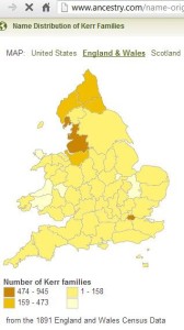 Kerr-surname-distribution-England-1891