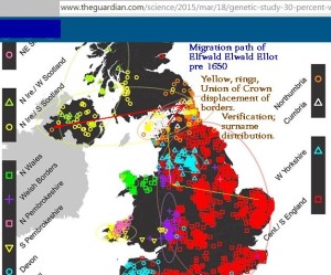 British DNA groupings map