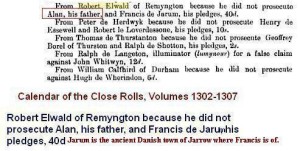 Robert Elwald of Remyngton Rimington, Lancashire, son of Alan