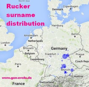 Rucker surname distribution Germany