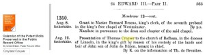 Thomas Croyser 1350 Reepham diocese of Lincoln
