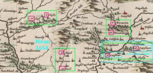 Blaeu 1654 Liddesdale Scotland Over Nether
