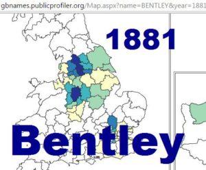 Bentley distribution 1881