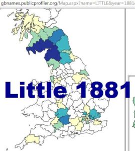 Little GBnames 1881 distribution