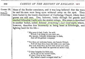 Cameos from English History, Volume 4 Gilnockie Castle